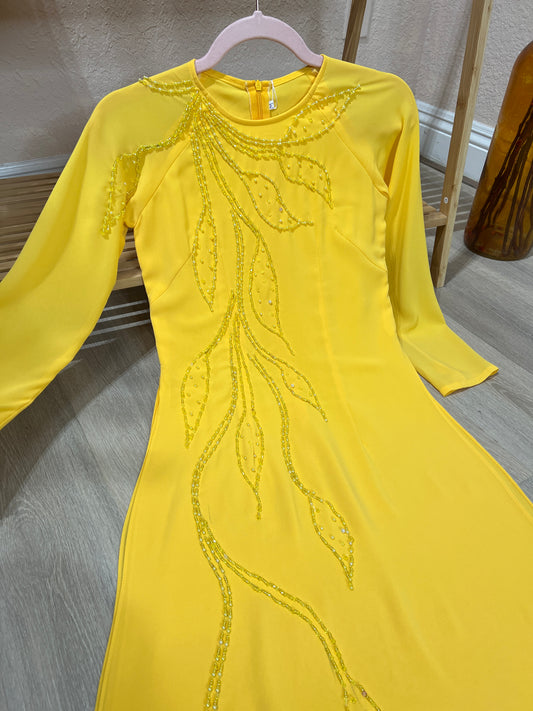 AD6 - Áo Dài Chiffon kết 4 tà. Final sale (no return/exchange)