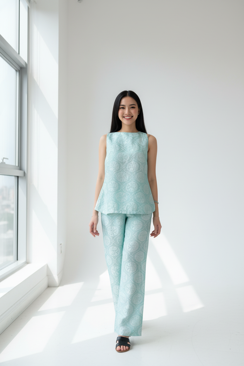 B27->29 - Set Áo Yếm nút phía sau | Kèm Quần