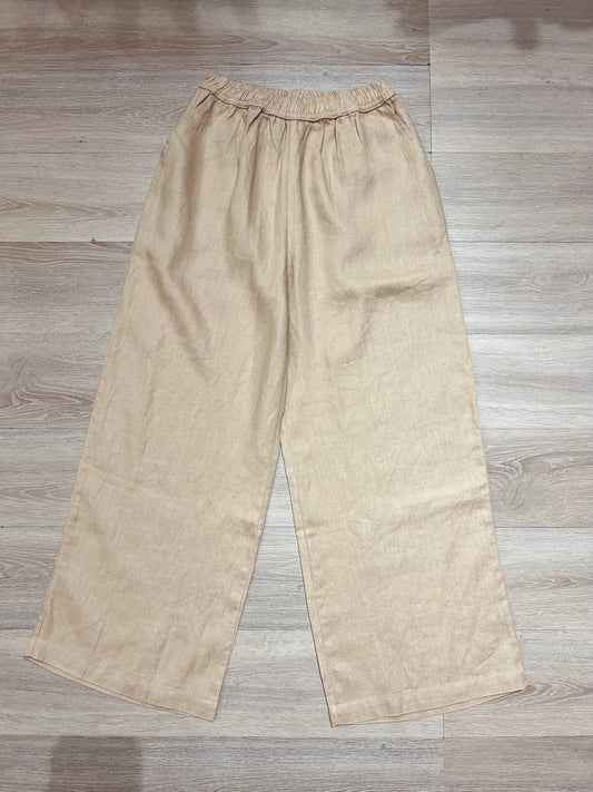 L85->90 - Elastic Waist Relaxed Linen Pants | European Linen
