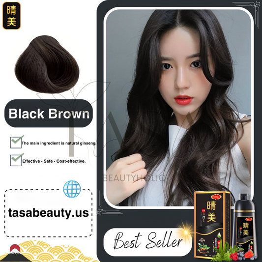 007 - KOMI JAPAN Hair Dye Shampoo - Black Brown