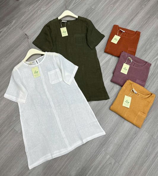 Áo Linen Pháp Phom Dài