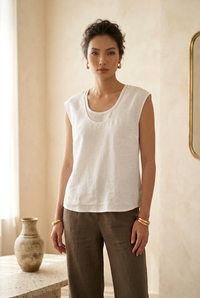 L102->105 - Áo Linen 2 lớp