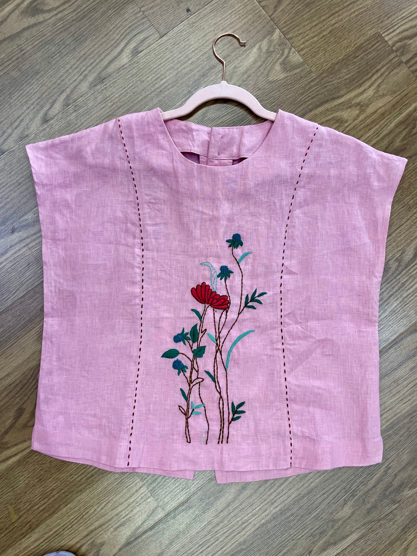 L47->L51 - Áo Linen Tưng Pre Thêu Tay