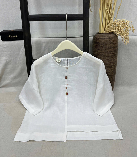 Áo Linen Tưng Pre kết nút