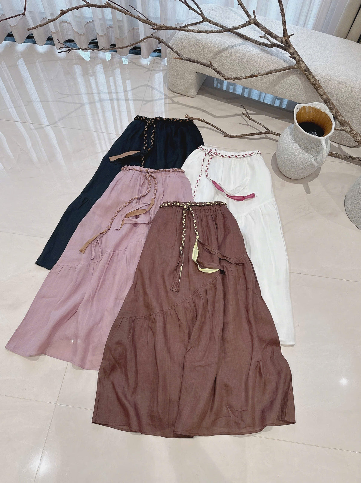 L34->37 - Skirt Linen Tơ