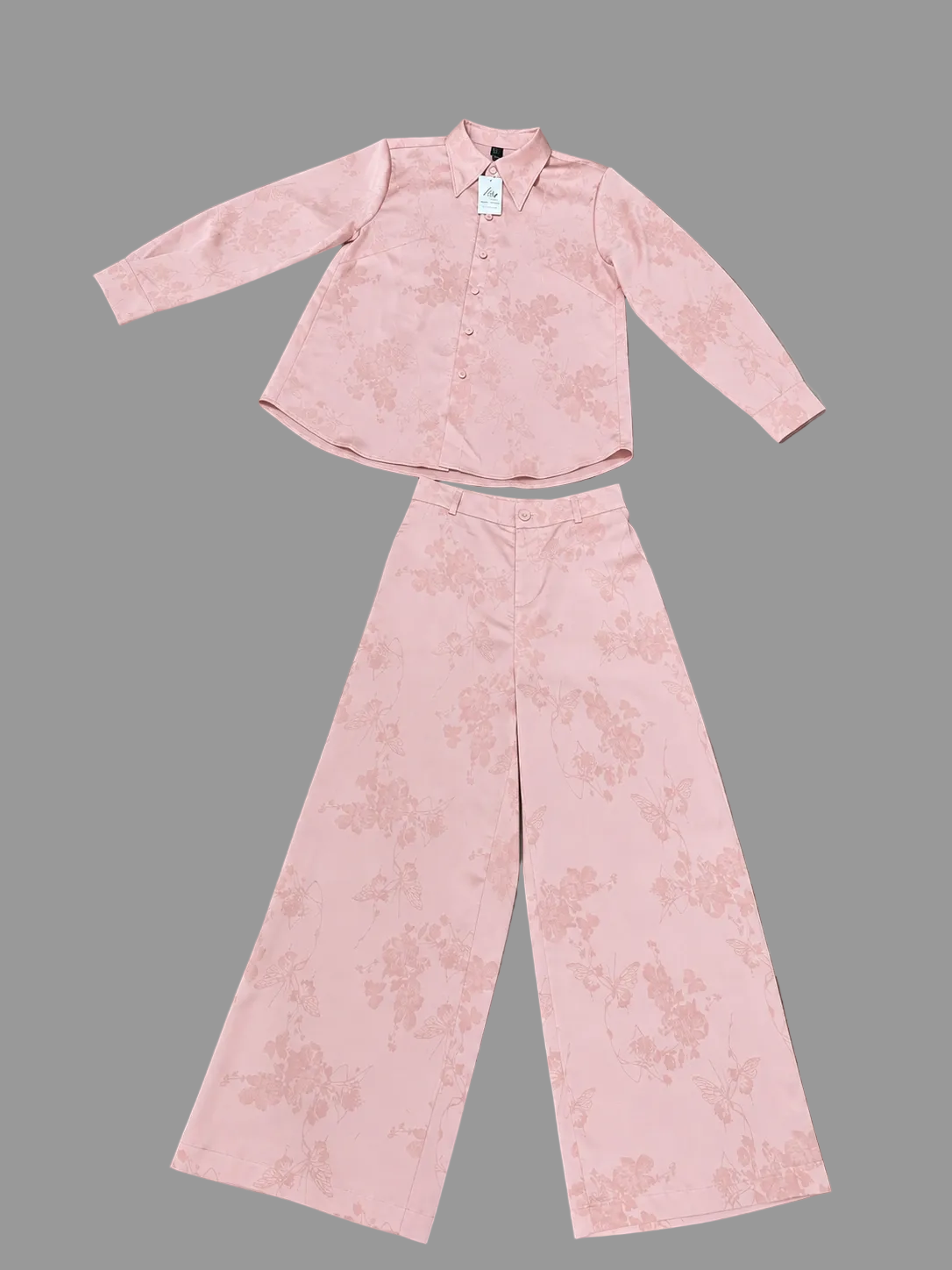 B64 - Set Áo Sơ Mi Lụa Châu Giang