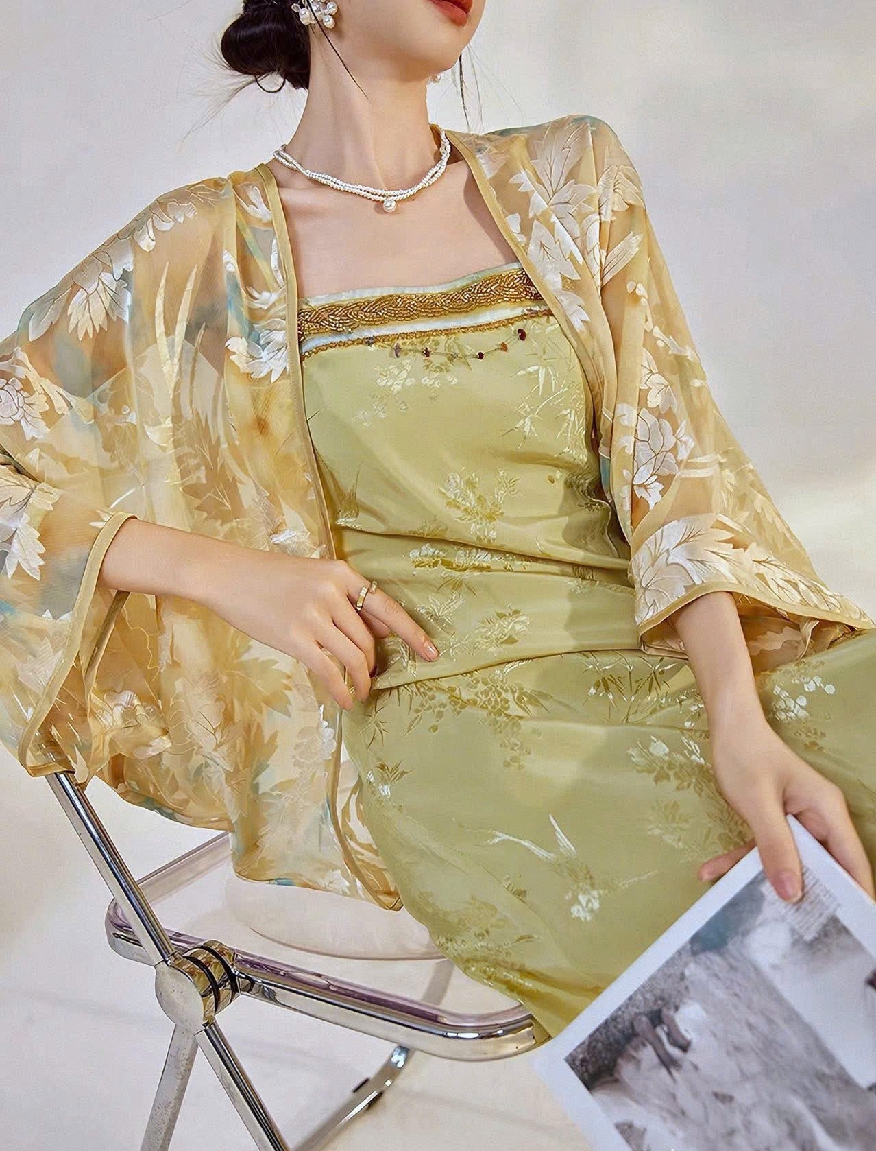 K01 - Áo Khoác Tơ Rayon Vân Sương (Free size)