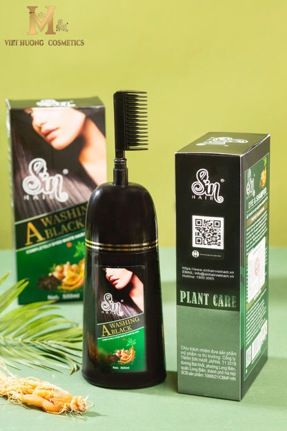 001 - Sin Hair Black Hair Dye Shampoo