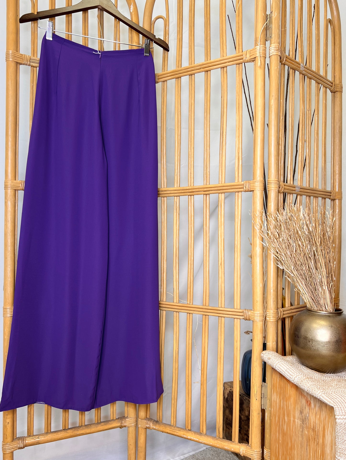 R4 - Purple Regular Pants (Quần Lụa Mỹ Không Bóng).