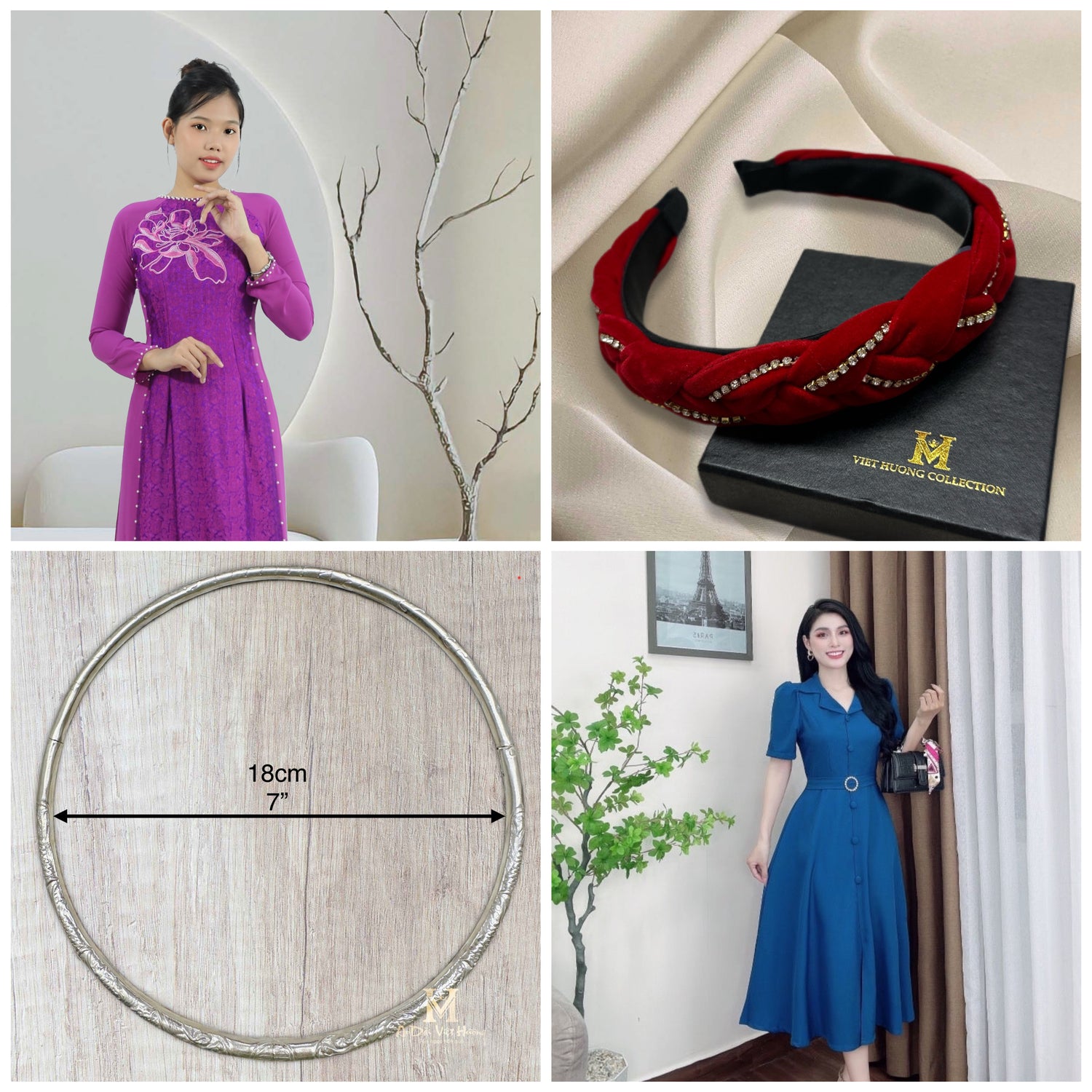 A39 - Set Áo Dài Cách Tân Tơ Thêu Hồng Nhạt (Kèm quần)