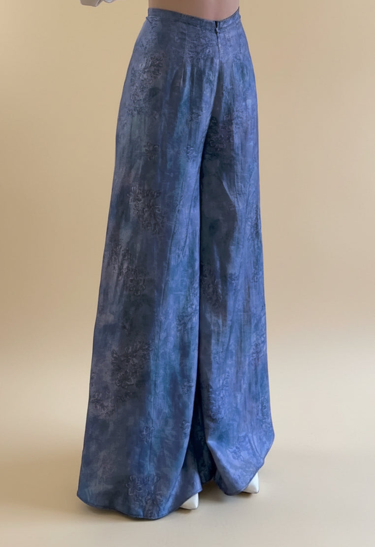 R9 - Regular Pants Tencel Mộc Lan Tím Xanh Ánh Hồng