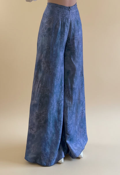 R9 - Regular Pants Tencel Mộc Lan Tím Xanh Ánh Hồng