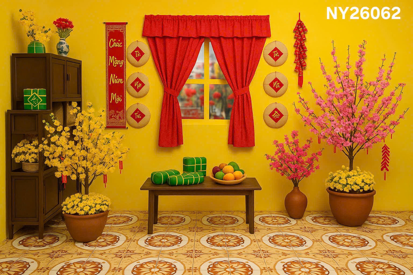 NY26062 - Tet Backdrop (Phông Nền Tết 2026)