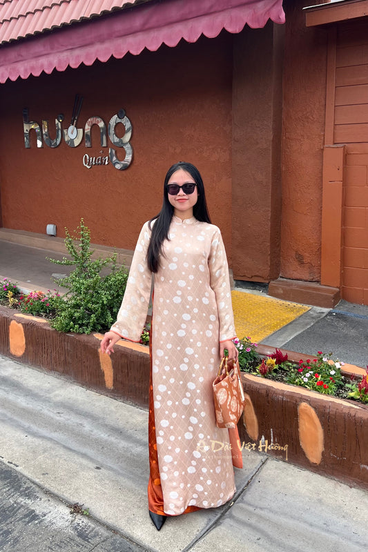 A01 - Set Áo Dài Tơ Tằm Suông 100% silk | Kèm quần