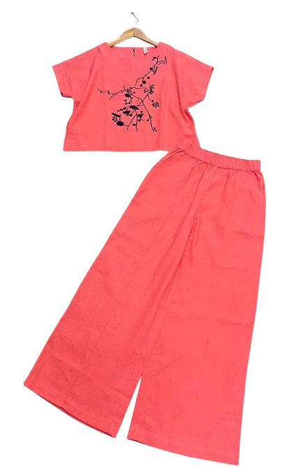 L142->146 - Set Linen Pha Thêu kèm quần