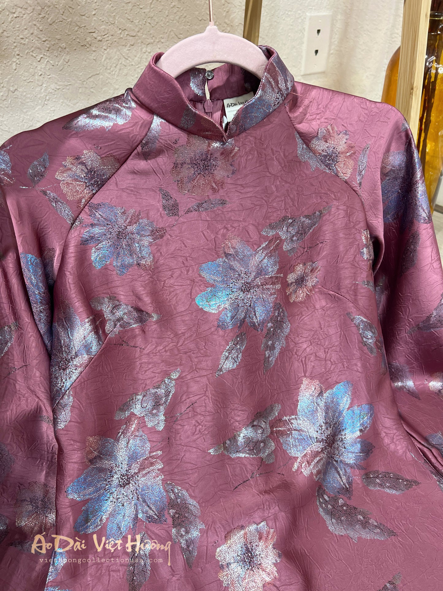 A29 - Áo Dài Dáng Suông Lụa Tiêu Giao Xà Cừ