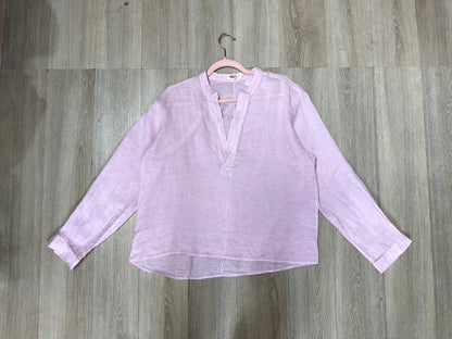 L90->95 - 100% Linen V-Neck Shirt