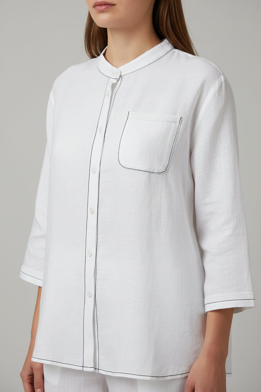 L51/69/74 - 100% Linen 3/4 Sleeves