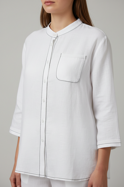 L51/69/74 - 100% Linen 3/4 Sleeves