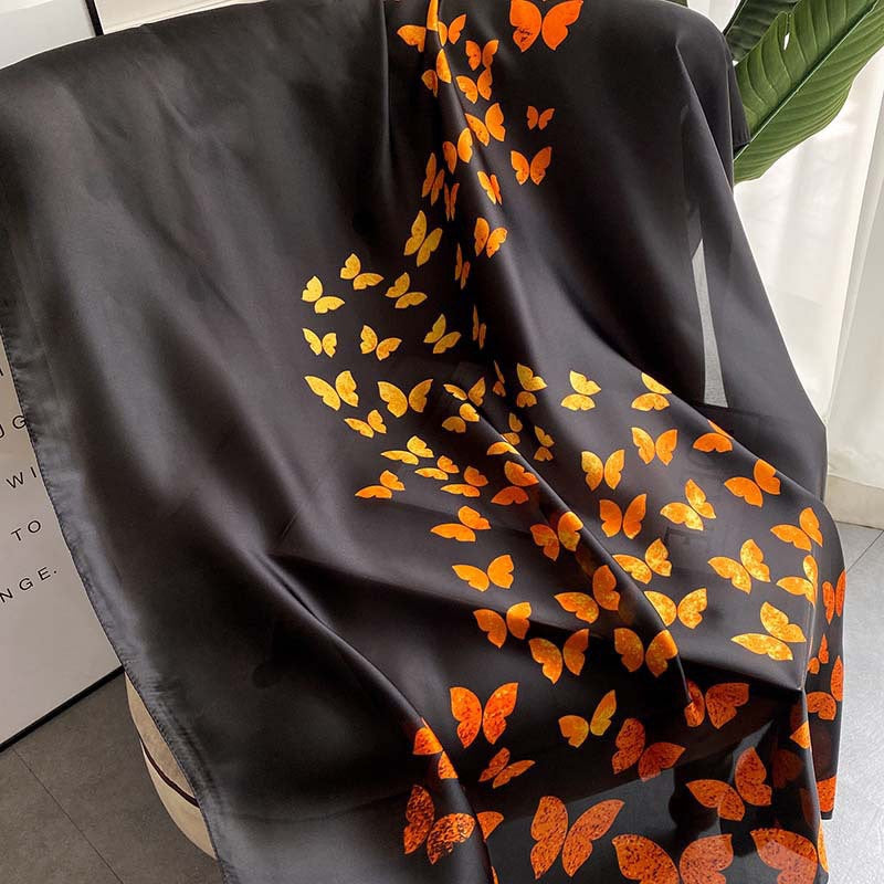 K22 - Silk Scarf Black