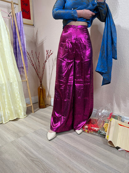 R46 - Regular Pants Nhũ Tím Hồng (quần ống xéo)