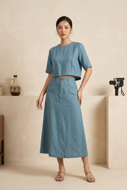 L72->77 - Set Linen Váy