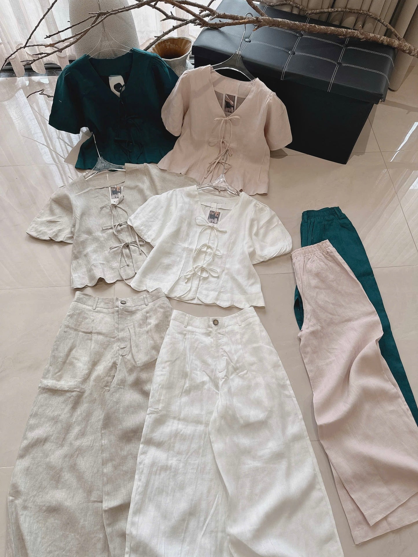 L92->96 - Set Linen with pants