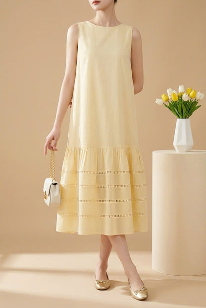 L61->77 - Linen Blend Dress