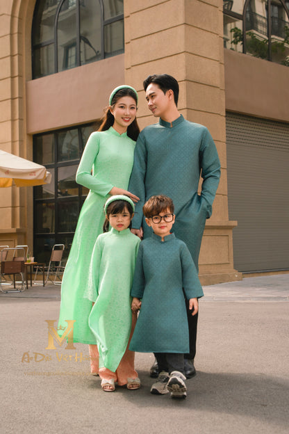 F43 - Women’s Set Áo Dài Xuân Ngọc - kèm quần (Family Áo Dài)