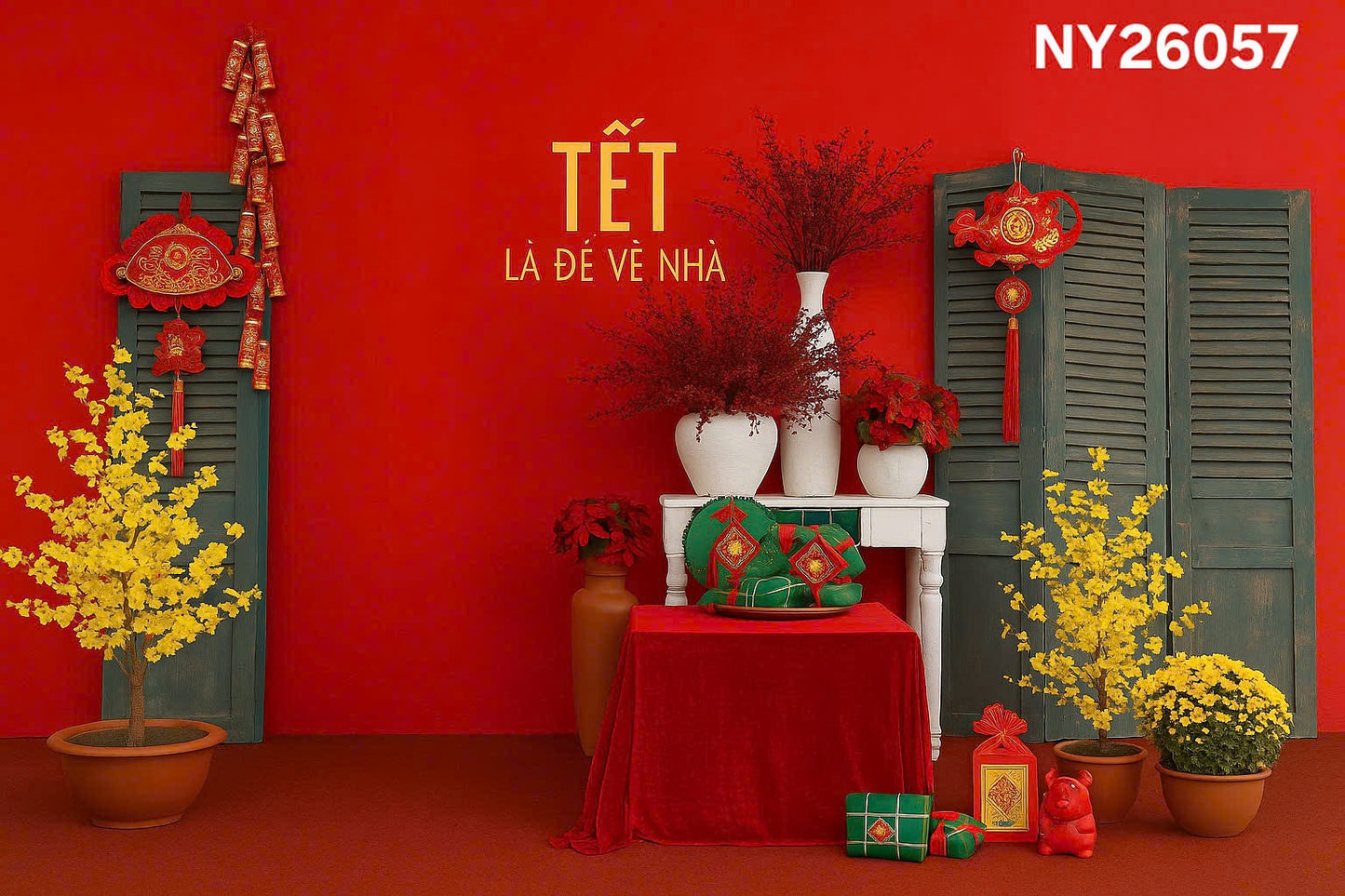 NY26057 - Tet Backdrop (Phông Nền Tết 2026)