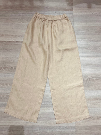 L85->90 - Elastic Waist Relaxed Linen Pants | European Linen