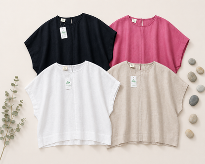 L31->37 - Áo Linen Châu Âu Cánh Dơi