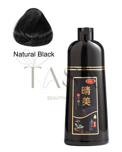 009 - KOMI JAPAN Hair Dye Shampoo - Natural Black