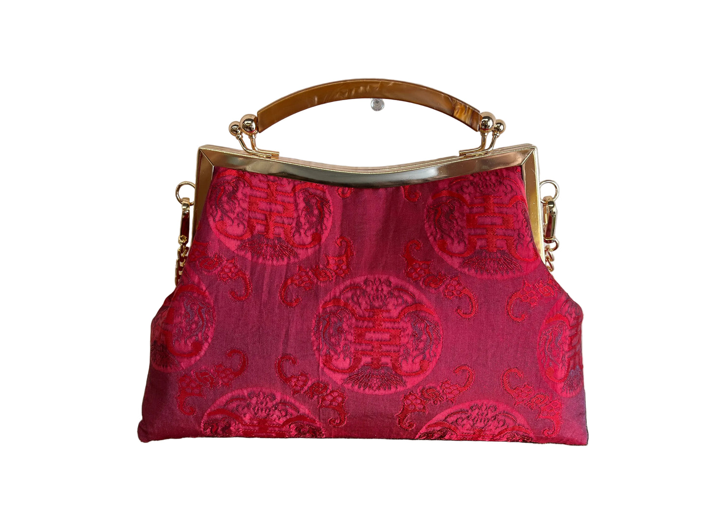 T15 - Handmade Bag Nha Xá Silk Red