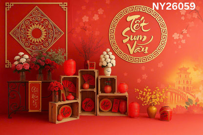 NY26059 - Tet Backdrop (Phông Nền Tết 2026)