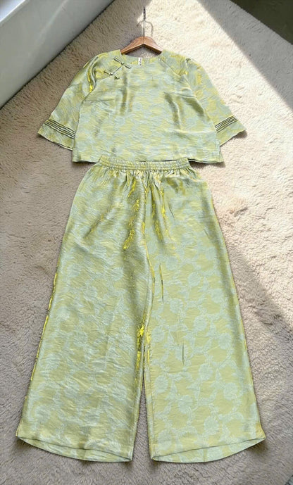 L9->14 - Set Tencel Pháp Phục Tay Xếp Ly | Kèm Quần