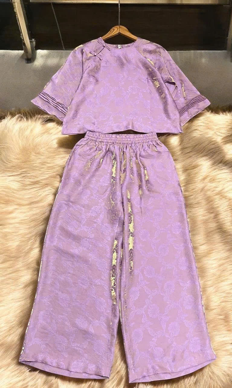 L9->14 - Set Tencel Pháp Phục Tay Xếp Ly | Kèm Quần