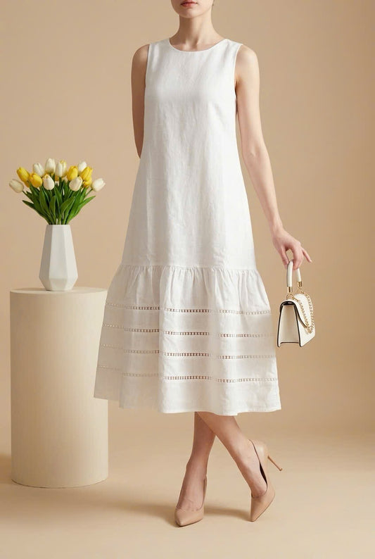 L61->77 - Linen Blend Dress
