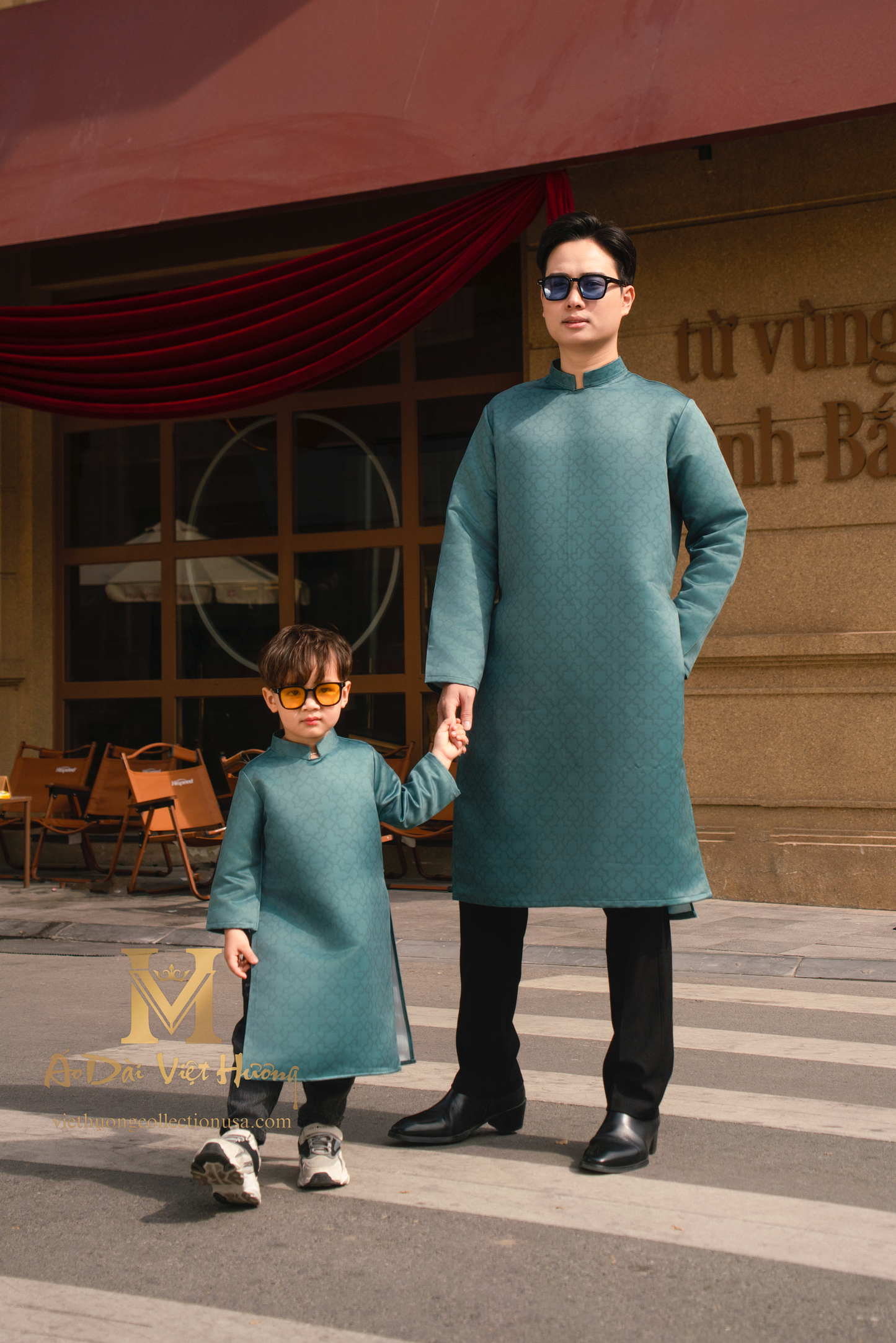 F44 - Green Boy’s Áo Dài Xuân Ngọc (Family Áo Dài)