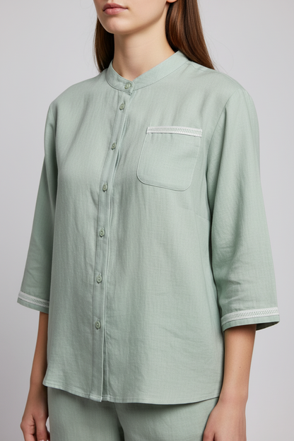 L51/69/74 - 100% Linen 3/4 Sleeves