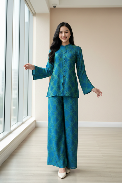 B02 - Set Bà Ba Lụa Tơ Tằm Nha Xá