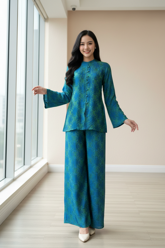 B02 - Set Bà Ba Lụa Tơ Tằm Nha Xá