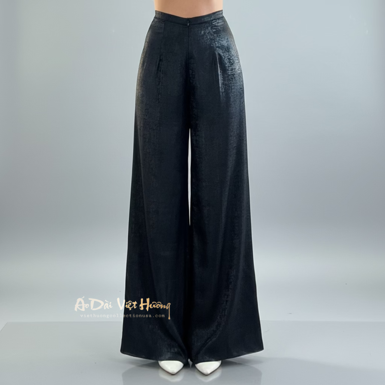 R5 - Flare Pants Nhũ Đen | Quần Ống Xéo
