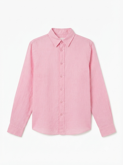 L165->170 - 100% Linen Polo Shirt
