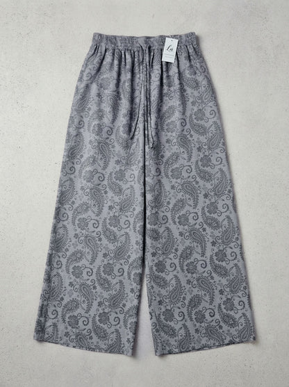 L6 - Elastic-Waist Linen Tencel Pants. Final sale (no return/exchange).