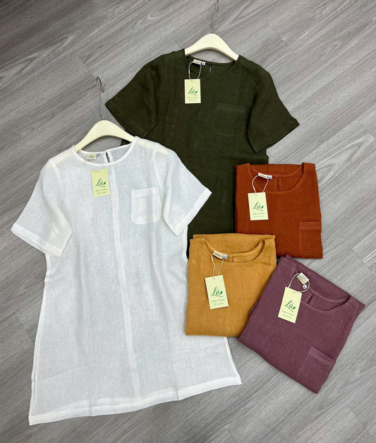 Áo Linen Pháp Phom Dài