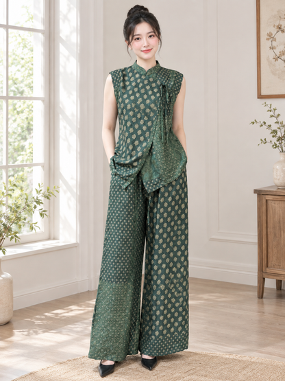 B24->26 - Set Pháp Phục Lụa Hương Vân Sa | Kèm quần