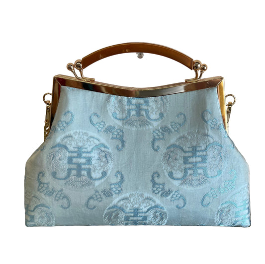 T11 - Handmade Bag Nha Xá Silk Light Blue