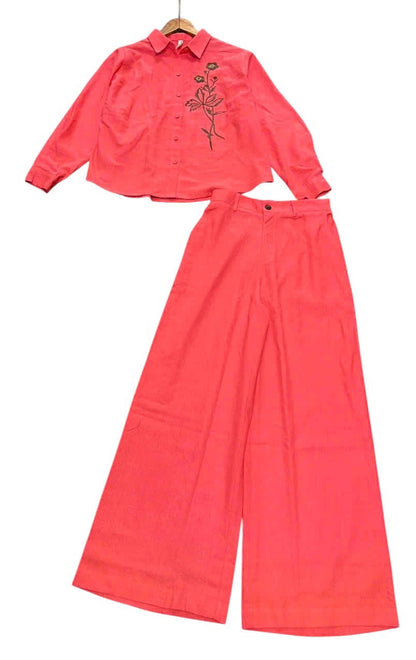 L52->59 - Set Linen Sơ Mi Thêu.