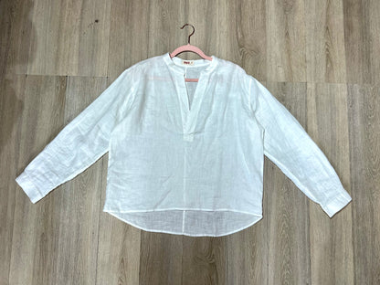 L90->95 - 100% Linen V-Neck Shirt